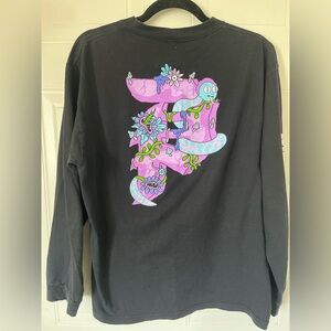 Rick & Morty Cartoon Graphic Long-sleeve Shirt